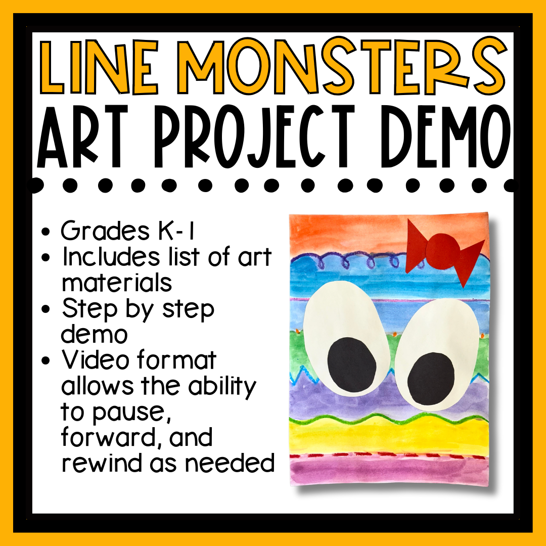 Line Monsters (Grades K-1)