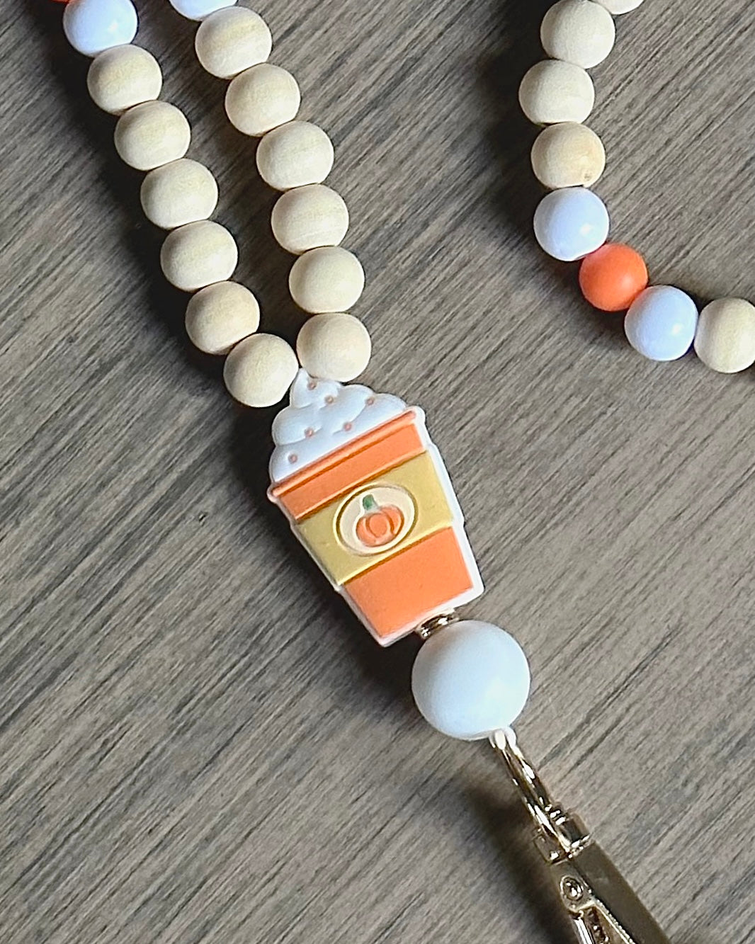 Pumpkin Spice Lanyard (Non-Stretch)