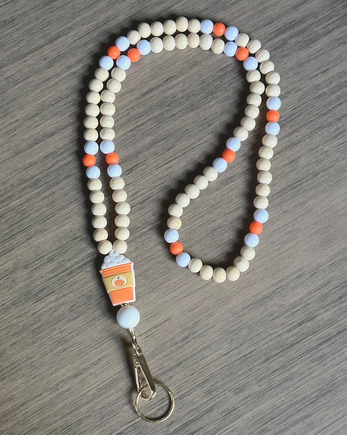 Pumpkin Spice Lanyard (Non-Stretch)