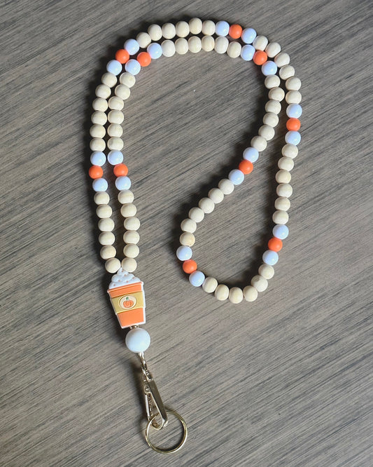 Pumpkin Spice Lanyard (Non-Stretch)