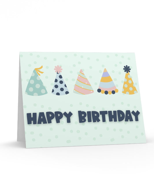 Birthday Hats Greeting Card