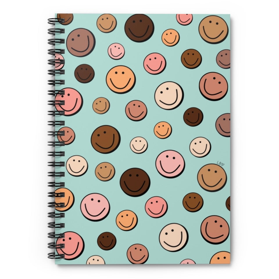 Inclusive Smileys Spiral Notebook