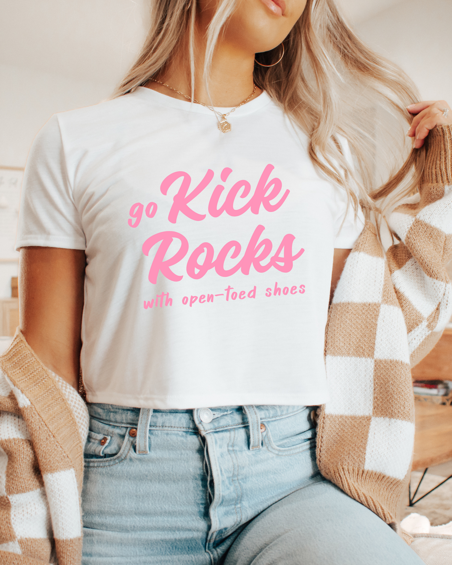 Kick Rocks Crop Tee