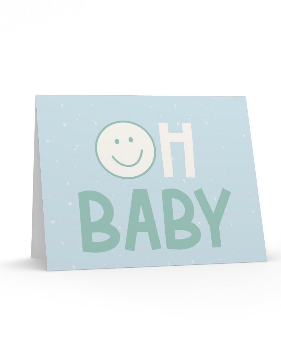 Oh Baby Boy Greeting Card