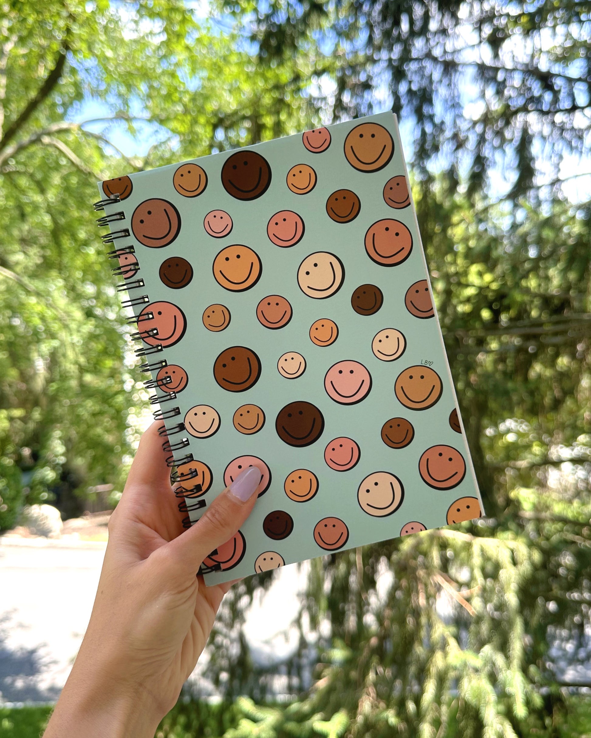 Inclusive Smileys Spiral Notebook - PREORDER – FONTS BY LEAH