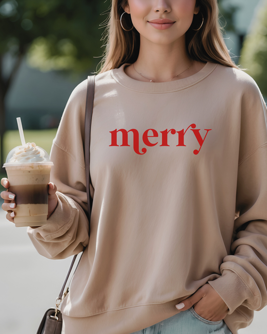 Merry Sweatshirt (Red)