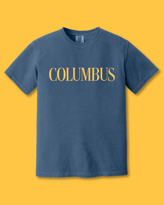 COLUMBUS BLUE TEE