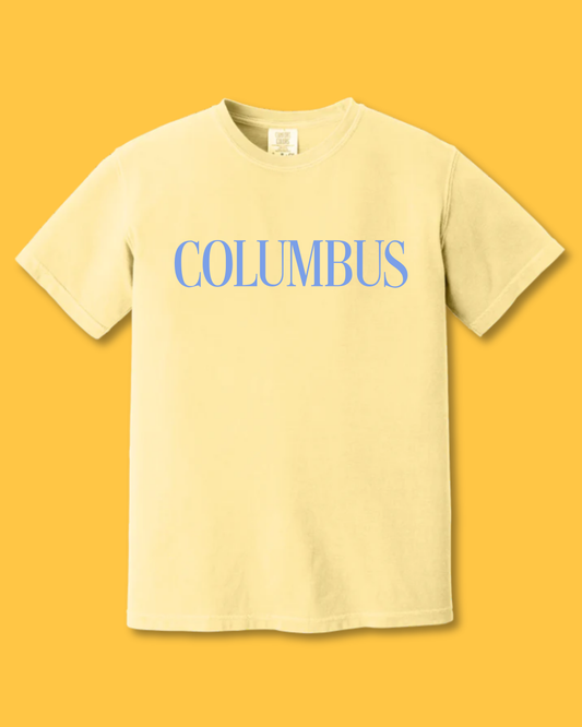 COLUMBUS YELLOW TEE