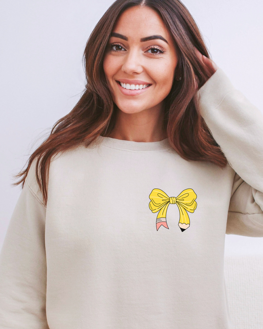 Pencil Bow Sweatshirt