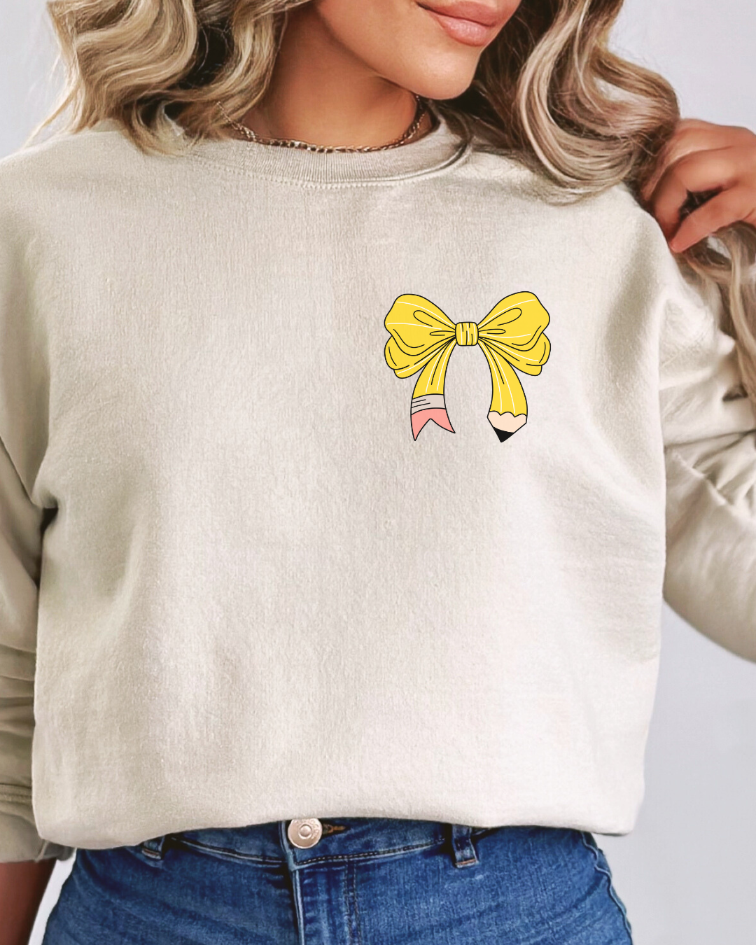 Pencil Bow Sweatshirt