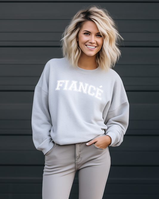 Fiancé Varsity Sweatshirt (Ash)