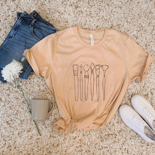 Art Paintbrushes Tee